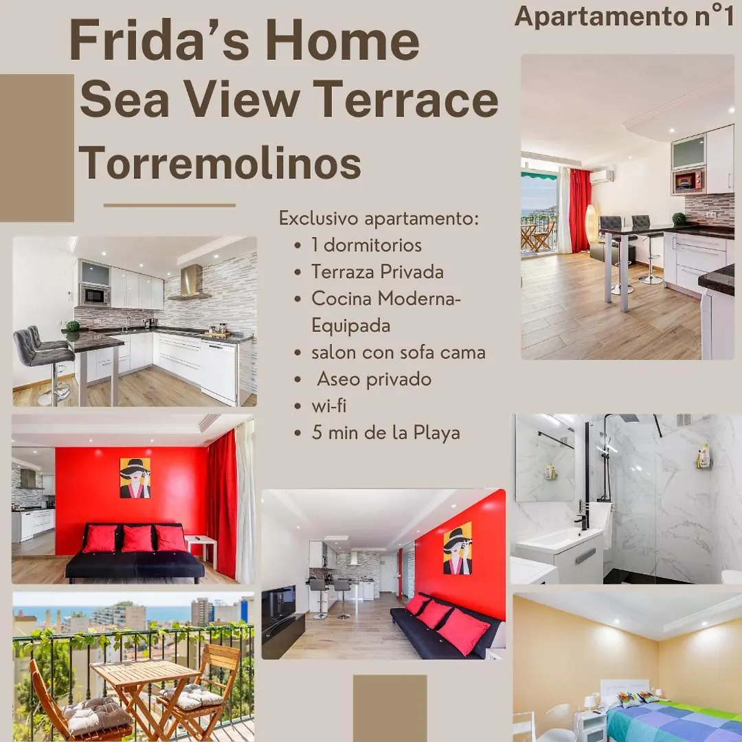 Frida'S Home-Sea View Terrace Torremolinos Apartman